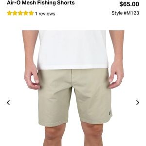 AFTCO Air O Mesh fishing short Sand color NWOT